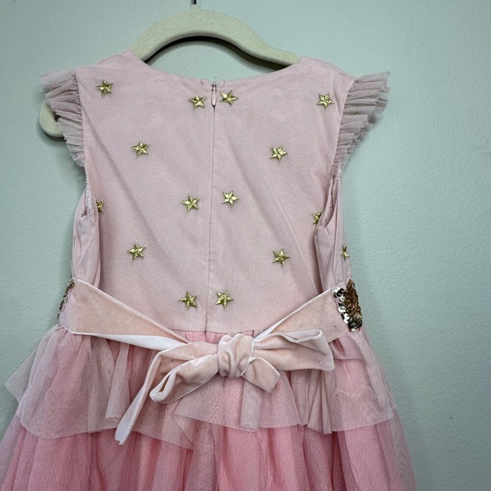 Mini Boden Harry Potter Pink Tiered Tulle Party Dress Girls 5-6 Hermione - Picture 4 of 10